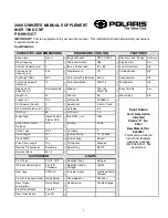 Polaris 2000 INDY 700 XC SP Owner'S Manual Supplement preview