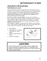 Предварительный просмотр 71 страницы Polaris 2002 Snowmobile Owner'S Manual