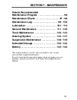 Предварительный просмотр 97 страницы Polaris 2002 Snowmobile Owner'S Manual