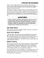 Preview for 7 page of Polaris 2003 Freedom Owner'S Safety And Maintenance Manual