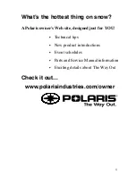 Предварительный просмотр 3 страницы Polaris 2004 RMK Owner'S Manual