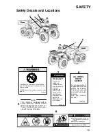 Предварительный просмотр 18 страницы Polaris 2004 Sportsman 6x6 Owner'S Manual For Maintenance And Safety