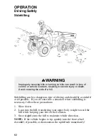 Предварительный просмотр 65 страницы Polaris 2004 Sportsman 6x6 Owner'S Manual For Maintenance And Safety