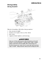 Предварительный просмотр 66 страницы Polaris 2004 Sportsman 6x6 Owner'S Manual For Maintenance And Safety