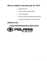 Preview for 4 page of Polaris 2004 SPORTSMAN Owner'S Manual