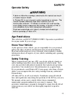 Preview for 14 page of Polaris 2004 SPORTSMAN Owner'S Manual