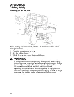 Preview for 49 page of Polaris 2005 Ranger 4x4 Owner'S Manual For Maintenance And Safety