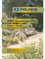 Polaris 2005 Sportsman 6x6 Owner'S Manual For Maintenance And Safety предпросмотр