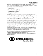 Preview for 4 page of Polaris 2005 Sportsman 6x6 Owner'S Manual For Maintenance And Safety