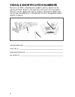 Preview for 7 page of Polaris 2005 Sportsman 6x6 Owner'S Manual For Maintenance And Safety