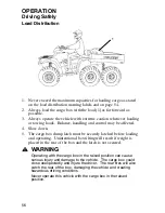 Preview for 59 page of Polaris 2005 Sportsman 6x6 Owner'S Manual For Maintenance And Safety