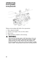 Preview for 63 page of Polaris 2005 Sportsman 6x6 Owner'S Manual For Maintenance And Safety