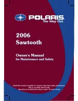 Polaris 2006 Sawtooth Owner'S Manual preview