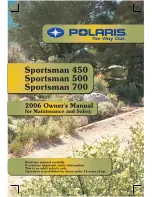 Предварительный просмотр 1 страницы Polaris 2006 Sportsman 450 Owner'S Manual