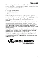 Предварительный просмотр 4 страницы Polaris 2006 Sportsman 450 Owner'S Manual