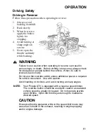 Предварительный просмотр 64 страницы Polaris 2006 Sportsman 450 Owner'S Manual