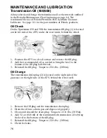 Предварительный просмотр 79 страницы Polaris 2006 Sportsman 450 Owner'S Manual