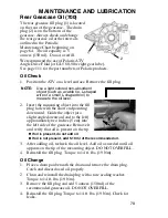 Предварительный просмотр 82 страницы Polaris 2006 Sportsman 450 Owner'S Manual