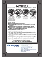 Preview for 2 page of Polaris 2006 Sportsman X2 500 EFI Owner'S Manual