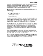 Preview for 4 page of Polaris 2007 Dragon Owner'S Manual