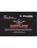 Предварительный просмотр 1 страницы Polaris 2007 Outlaw Owner'S Manual