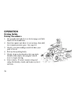 Предварительный просмотр 79 страницы Polaris 2007 Outlaw Owner'S Manual