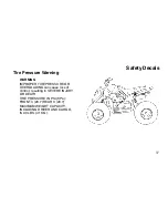 Предварительный просмотр 40 страницы Polaris 2007 Predator 50 Owner'S Manual