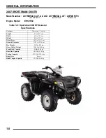 Предварительный просмотр 12 страницы Polaris 2007 Sportsman 450 EFI Service Manual