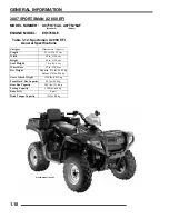 Предварительный просмотр 14 страницы Polaris 2007 SPORTSMAN 700 X2 EFI Service Manual