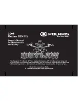 Предварительный просмотр 1 страницы Polaris 2008 Outlaw 525 IRS Owner'S Manual