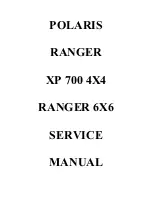 Preview for 1 page of Polaris 2008 ranger 700 xp Service Manual