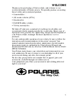 Предварительный просмотр 3 страницы Polaris 2008 Scrambler 500 2X4 International Owner'S Manual