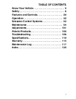 Preview for 5 page of Polaris 2009 Hawkeye 2X4 Owner'S Manual