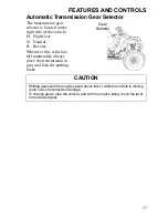 Preview for 29 page of Polaris 2009 Hawkeye 2X4 Owner'S Manual