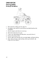 Preview for 42 page of Polaris 2009 Hawkeye 2X4 Owner'S Manual