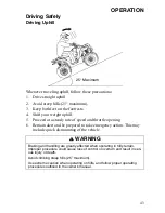 Preview for 45 page of Polaris 2009 Hawkeye 2X4 Owner'S Manual