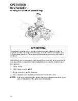 Preview for 46 page of Polaris 2009 Hawkeye 2X4 Owner'S Manual