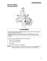 Preview for 47 page of Polaris 2009 Hawkeye 2X4 Owner'S Manual