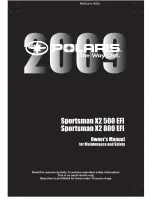 Polaris 2009 Sportsman X2 500 EFI Owner'S Manual preview