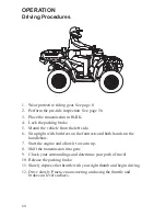 Предварительный просмотр 62 страницы Polaris 2010 Sportsman X2 550 EFI Owner'S Manual