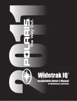 Polaris 2011 FS IQ Widetrak Owner'S Manual предпросмотр