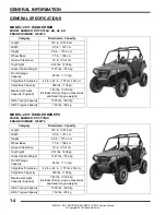 Предварительный просмотр 9 страницы Polaris 2011 RANGER RZR Service Manual