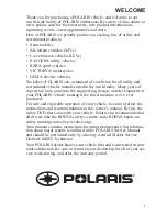 Предварительный просмотр 3 страницы Polaris 2014 RZR 800 Owner'S Manual