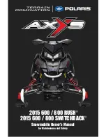 Предварительный просмотр 1 страницы Polaris 2015 AXYS 600 RUSH Owner'S Manual