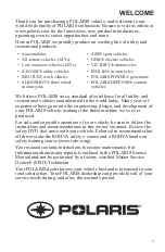 Предварительный просмотр 3 страницы Polaris 2015 RZR 900 XC Edition Owner'S Manual