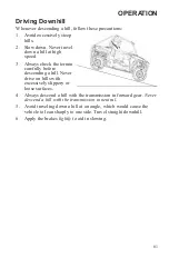 Предварительный просмотр 63 страницы Polaris 2015 RZR 900 XC Edition Owner'S Manual