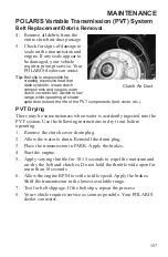 Предварительный просмотр 109 страницы Polaris 2015 RZR 900 XC Edition Owner'S Manual