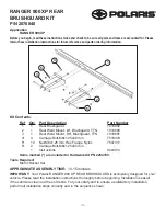 Предварительный просмотр 1 страницы Polaris 2878840 Instructions