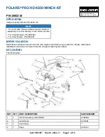 Preview for 1 page of Polaris 2882238 Manual