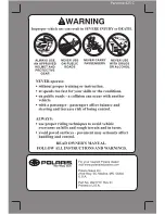 Preview for 2 page of Polaris 2x4 2008 Owner'S Manual